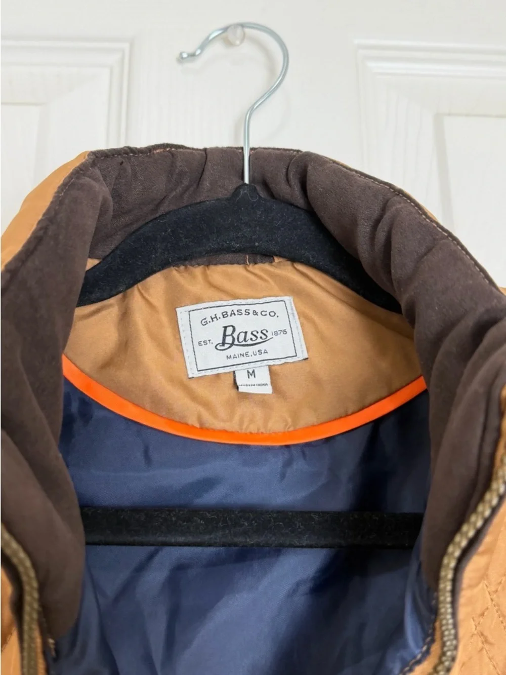 Bass Brown vest Jacket size M